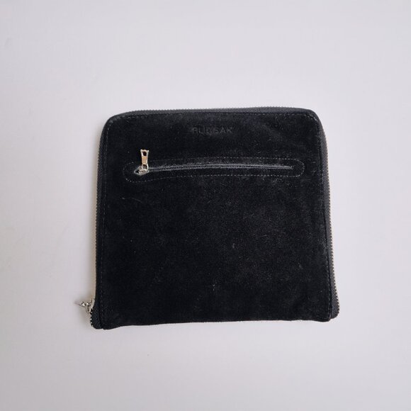 Rudsak Packable Nylon Shopping Tote w/ Suede ZIp Pouch - Black (NEW) - Picture 2 of 4